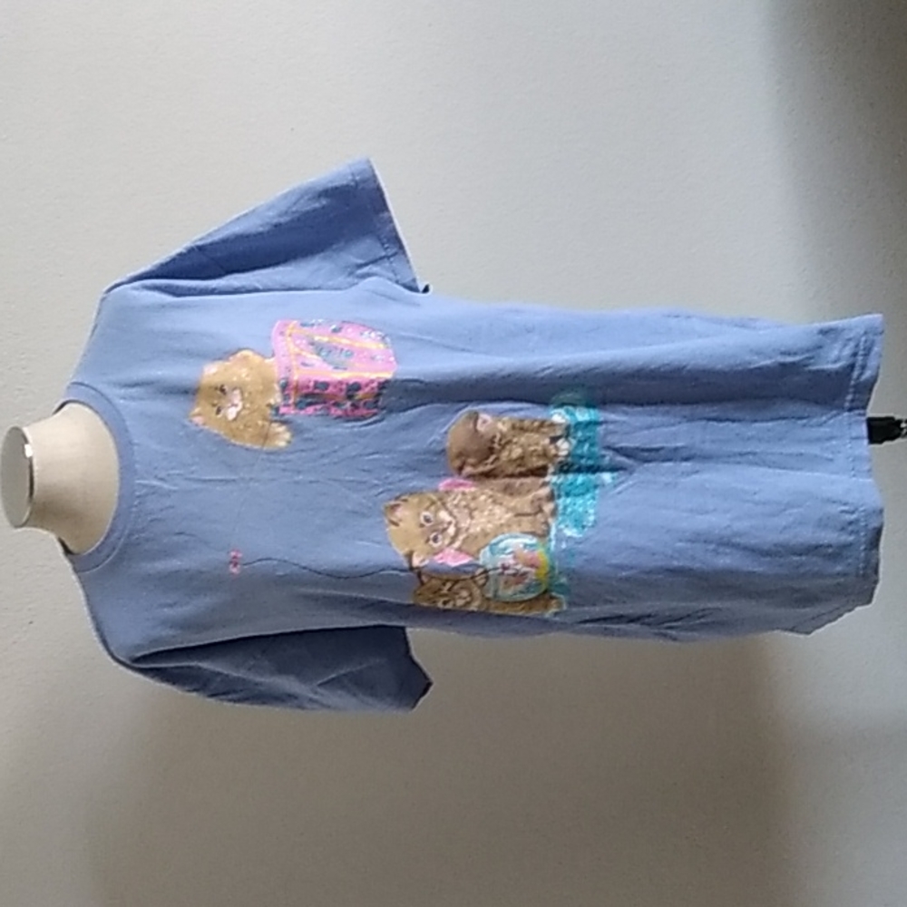 Vtg Cute Kittens night shirt.sleepwear.osfa